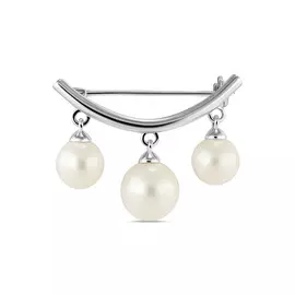 Золотая Брошь c жемчугом