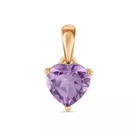 Золотая Подвеска c аметистом