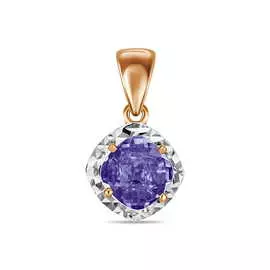 Золотая Подвеска c аметистом