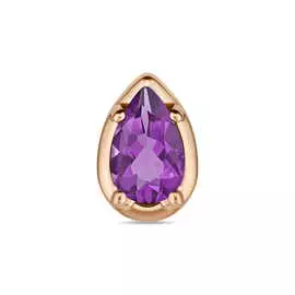 Золотая подвеска c аметистом