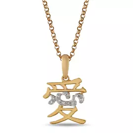 Золотая Подвеска c бриллиантами