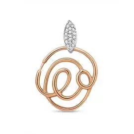 Золотая подвеска c бриллиантами