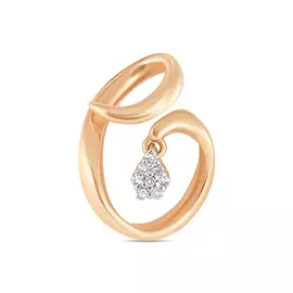 Золотая Подвеска c бриллиантами