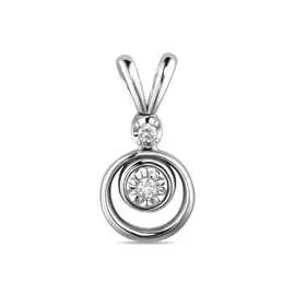 Золотая подвеска c бриллиантами