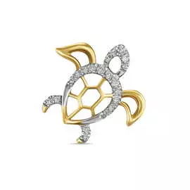 Золотая подвеска c бриллиантами