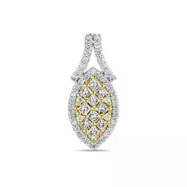 Золотая подвеска c бриллиантами