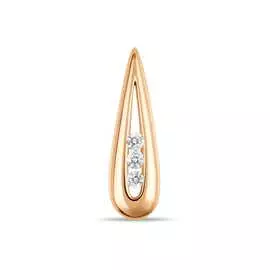 Золотая подвеска c бриллиантами