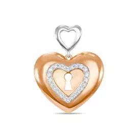 Золотая подвеска c бриллиантами