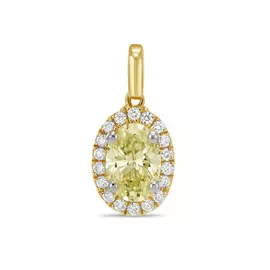 Золотая Подвеска c бриллиантами