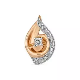 Золотая подвеска c бриллиантами