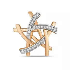 Золотая подвеска c бриллиантами