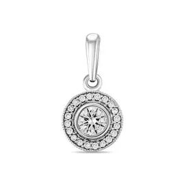 Золотая подвеска c бриллиантами