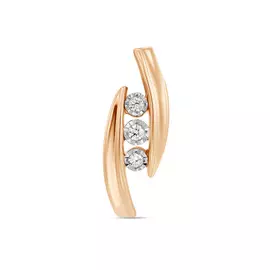 Золотая подвеска c бриллиантами