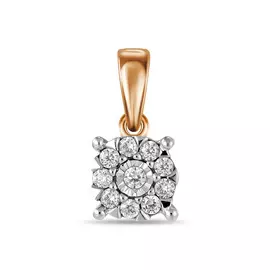 Золотая Подвеска c бриллиантами