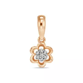 Золотая подвеска c бриллиантами
