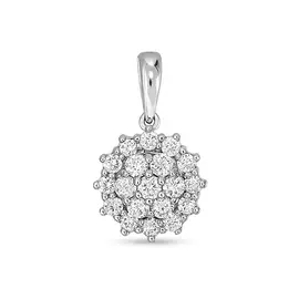 Золотая подвеска c бриллиантами