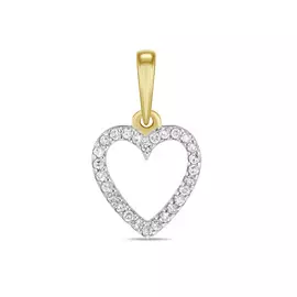 Золотая подвеска c бриллиантами