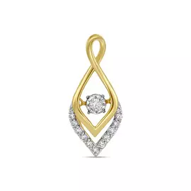 Золотая Подвеска c бриллиантами