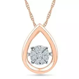 Золотая Подвеска c бриллиантами