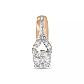 Золотая Подвеска c бриллиантами