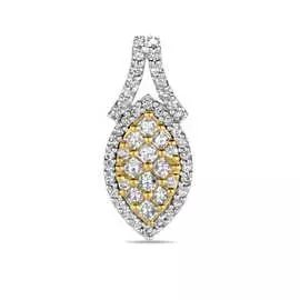 Золотая подвеска c бриллиантами