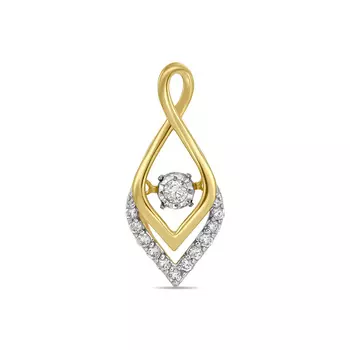 Золотая подвеска c бриллиантами