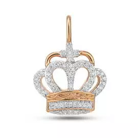 Золотая подвеска c бриллиантами