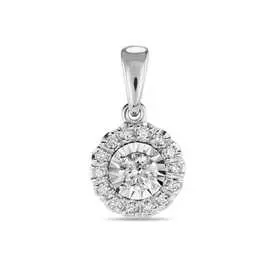 Золотая подвеска c бриллиантами