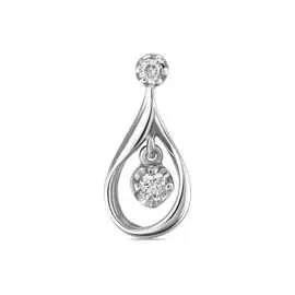 Золотая подвеска c бриллиантами