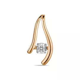 Золотая Подвеска c бриллиантом