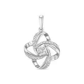 Золотая подвеска c бриллиантами