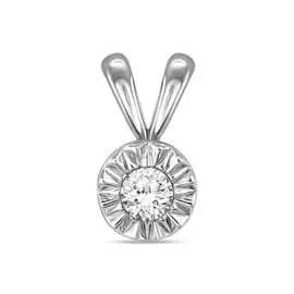 Золотая подвеска c бриллиантом