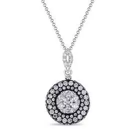 Золотая подвеска c бриллиантами