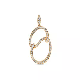 Золотая подвеска c бриллиантами