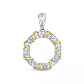 Золотая подвеска c бриллиантами