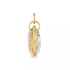 Золотая подвеска c бриллиантами