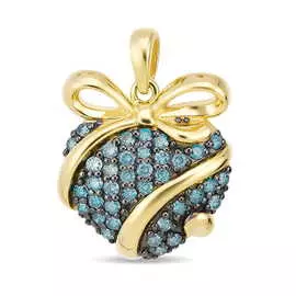 Золотая подвеска c бриллиантами