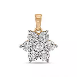 Золотая Подвеска c бриллиантами