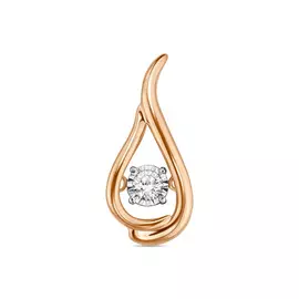 Золотая Подвеска c бриллиантом