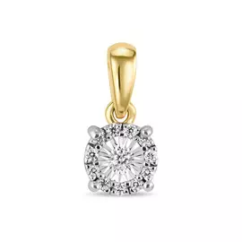 Золотая Подвеска c бриллиантами