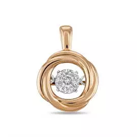 Золотая Подвеска c бриллиантами