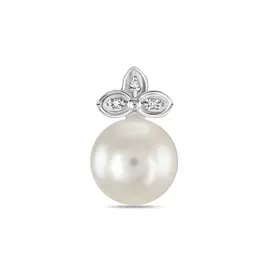 Золотая Подвеска c бриллиантами и жемчугом