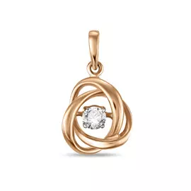 Золотая Подвеска c бриллиантом