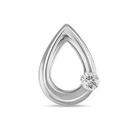 Золотая подвеска c бриллиантом