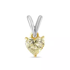 Золотая подвеска c бриллиантом