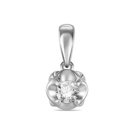 Золотая подвеска c бриллиантом