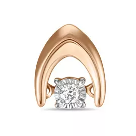 Золотая Подвеска c бриллиантом