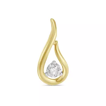 Золотая Подвеска c бриллиантом