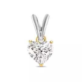 Золотая подвеска c бриллиантом