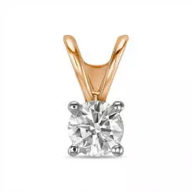 Золотая подвеска c бриллиантом